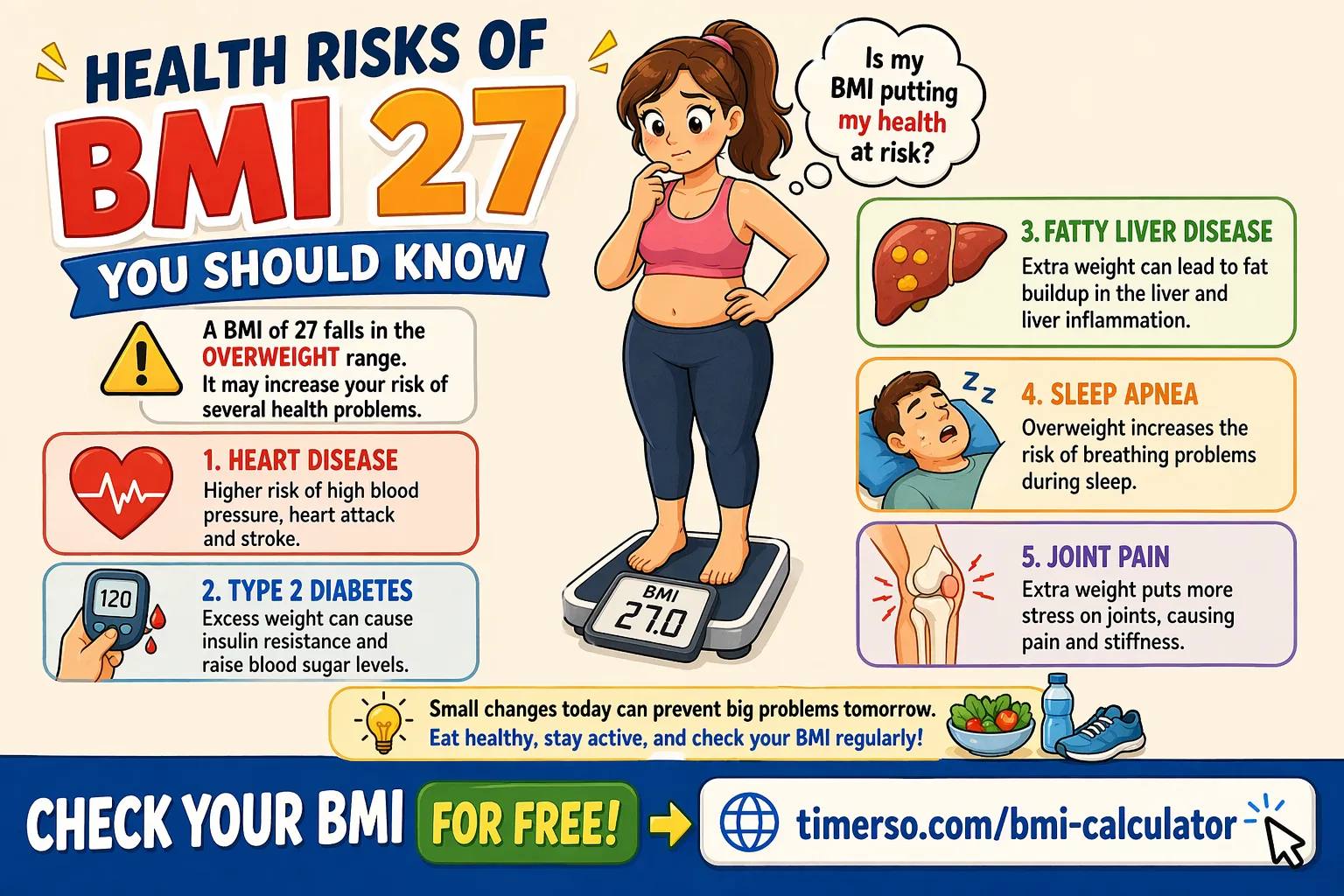Health Risks of BMI 27 You Should Know by Timerso.com
