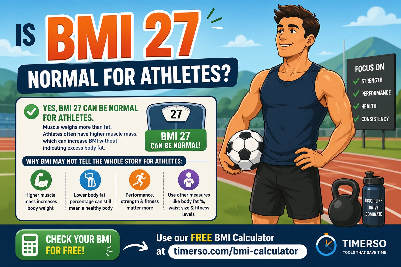 Is BMI 27 Normal for Athletes? by Timerso.com