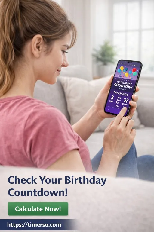 Birthday to Age countdown