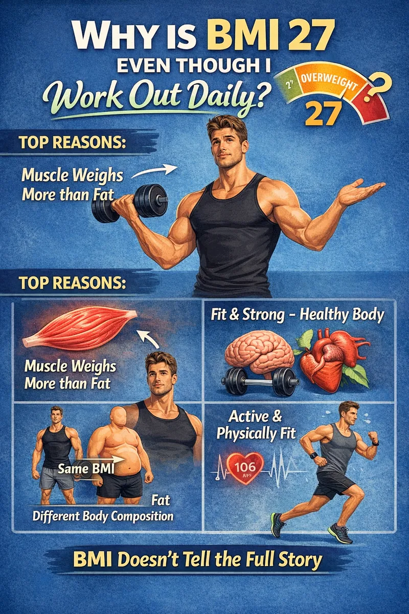 Why Is My BMI 27 Even Though I Work Out Daily? by Timerso.com